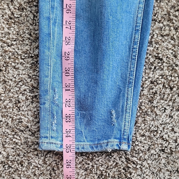 ZaraxClassic Blue Distressed Women's Boybriend Jeans Size 6 - Picture 2 of 10
